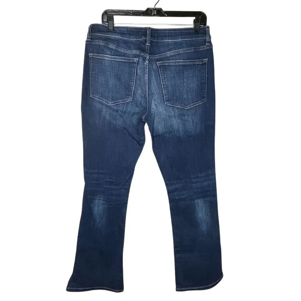 Warp + Weft PDX Women's Bootcut Jeans 12/31 Blue Dark Wash Mid-Rise Stretch - Picture 2 of 4